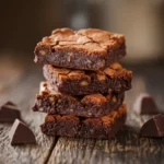 Scooping brownie cookie dough onto a baking tray