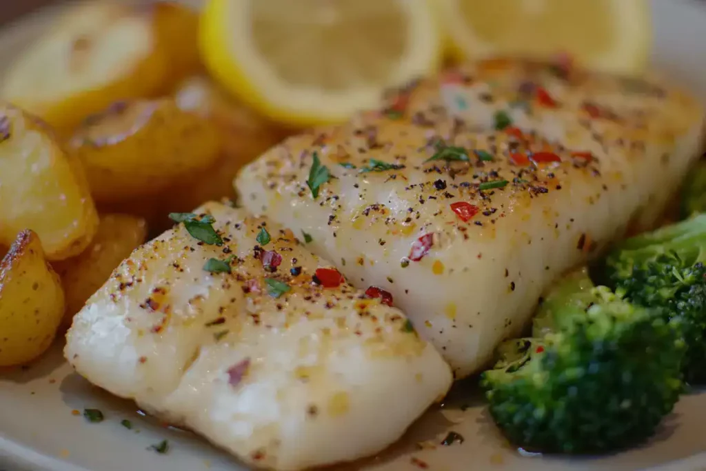 Chilean Sea Bass Baking in the Oven