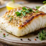 Pan-seared Chilean Sea Bass with Crispy Skin